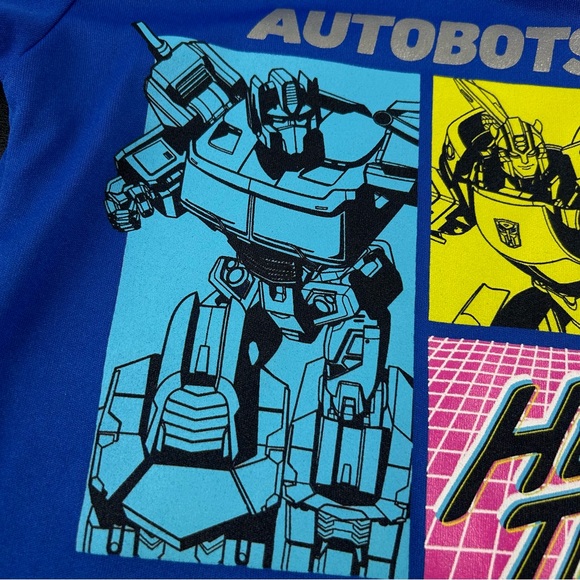 Transformers Autobots Toddler T-Shirt Blue Short Sleeve Kid’s Top Size 3T - Picture 10 of 12